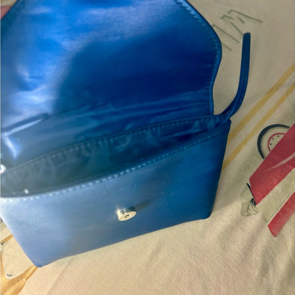 Mossimo Royal Blue Crossbody Envelope Mini Purse with Snap Closure - Picture 12 of 14